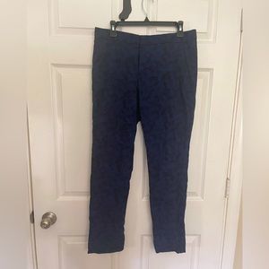BANANA Republic Dark Blue Denim Subtle Pattern Sloan Pant